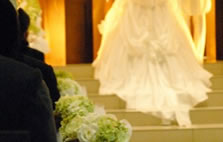 結婚式中